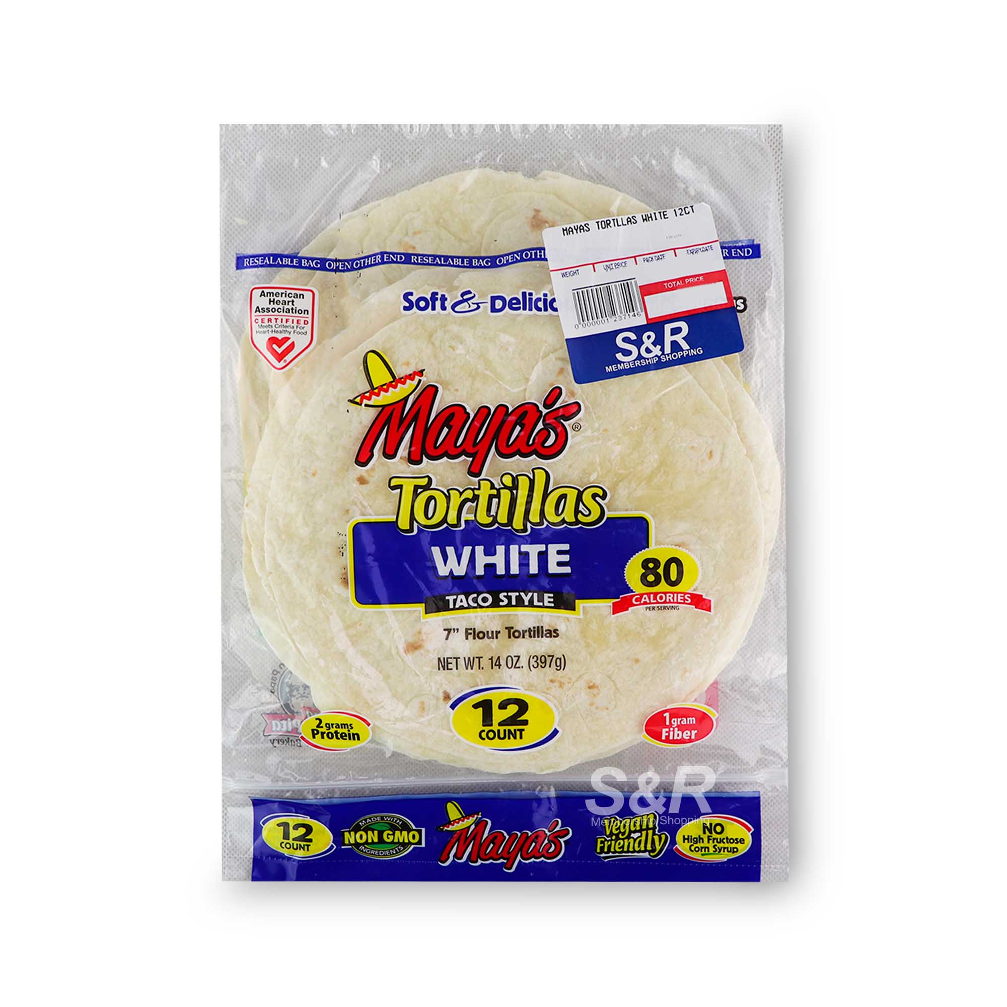 Maya's Tortillas White Taco Style 12pcs